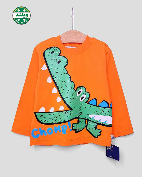 بلوز آستین بلند دخترانه طرح سوسمار 3 تا 6 سال برند مانکی