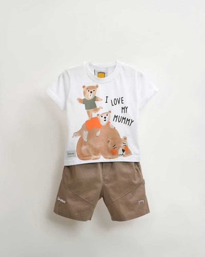 ست بیرونی شلوار کتان طرح تدی مامی 2 تا 5 سال