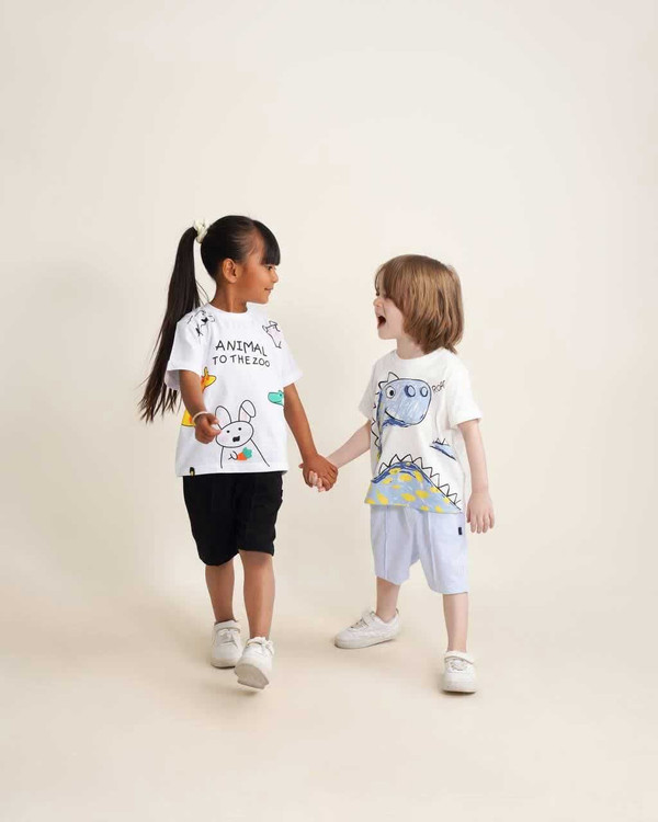 تیشرت چاپ دار 2 تا 5 سال