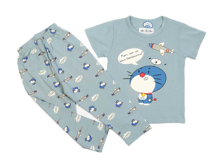 تیشرت و شلوار راحتی پسرانه طرح دورایمون 1 تا 3 سال