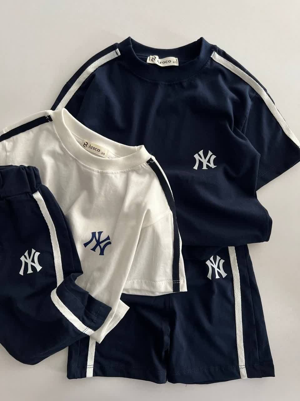 ست تیشرت و شلوارک NY دو تیکه 2 تا 5 سال