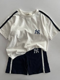 ست تیشرت و شلوارک NY دو تیکه 2 تا 5 سال