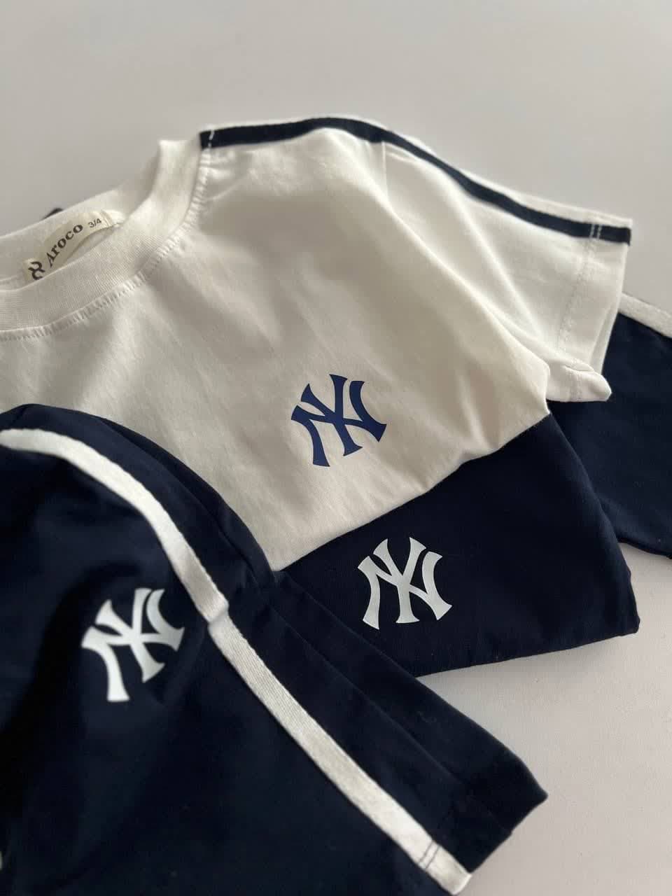 ست تیشرت و شلوارک NY دو تیکه 2 تا 5 سال
