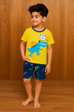ست راحتی تیشرت و شلوارک دایناسور 1 تا 6 سال