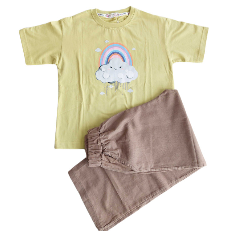 ست تیشرت و شلوار دخترانه 5 تا 10 سال