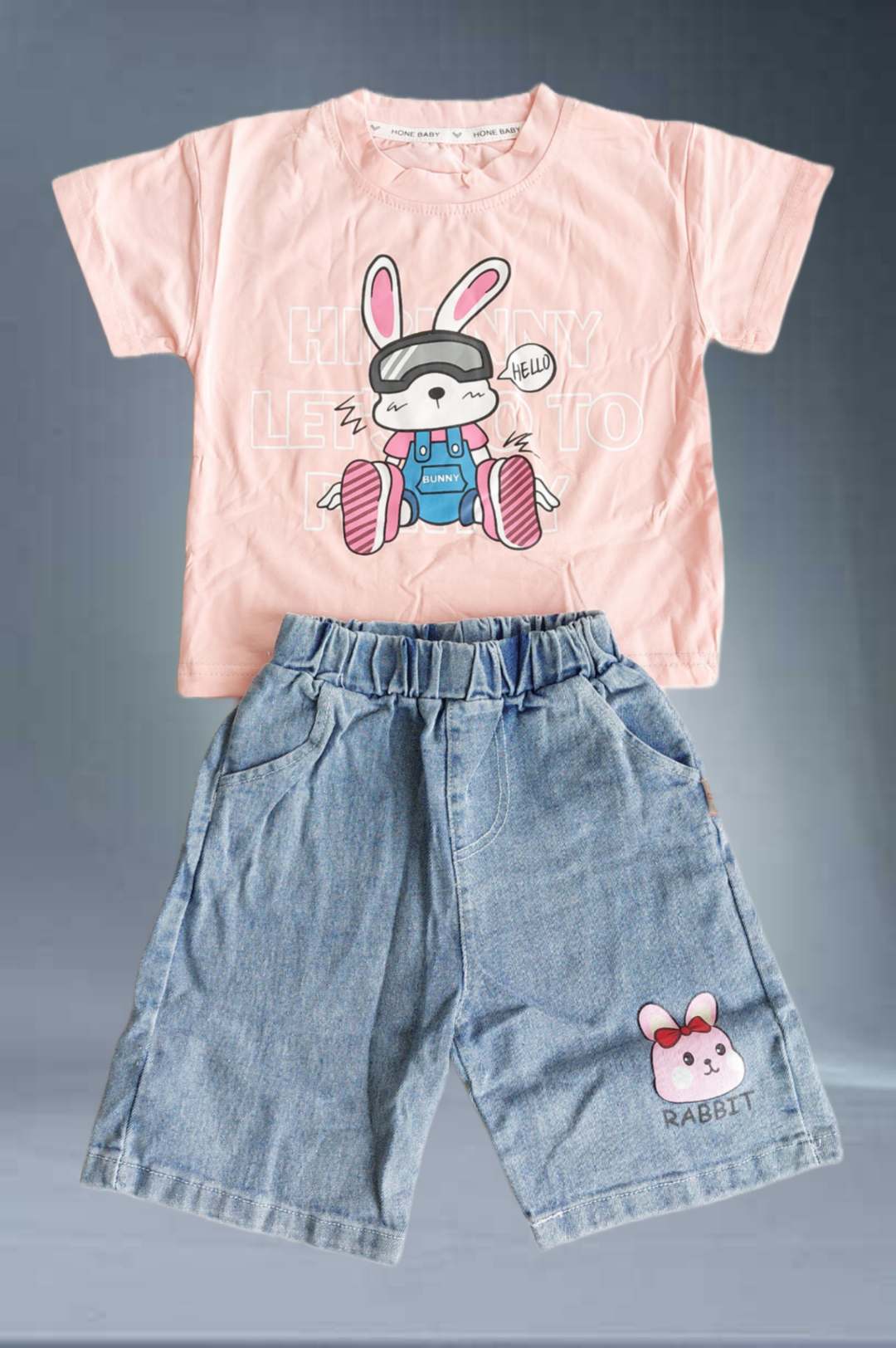 تیشرت و شلوراک طرح بانی خرگوشه 1 تا 5 سال