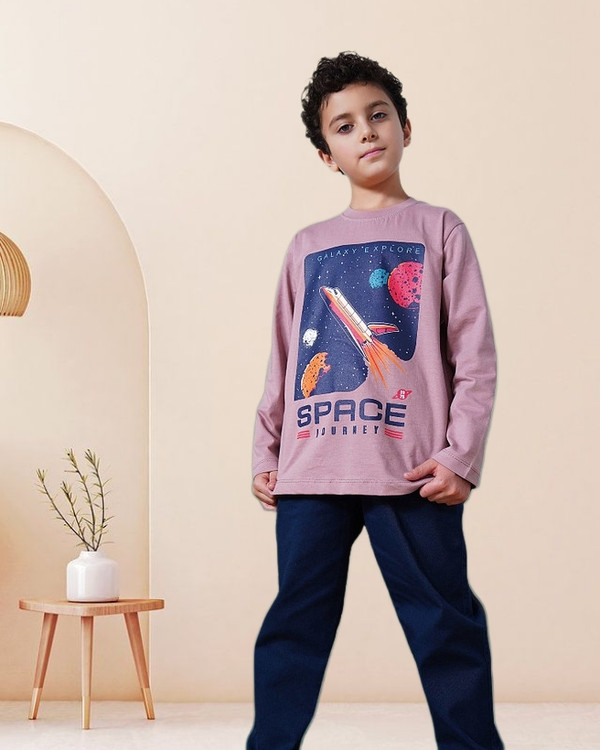 بلوز آستین بلند پسرانه 7 تا 11 سال