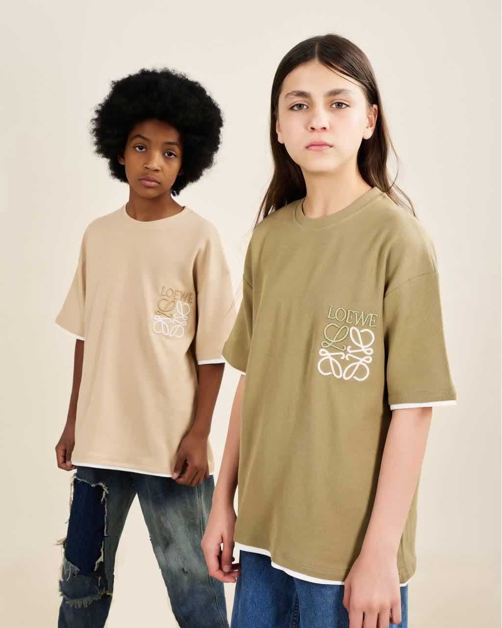 تیشرت بیسکویتی (حصیری) 8 تا 12 سال