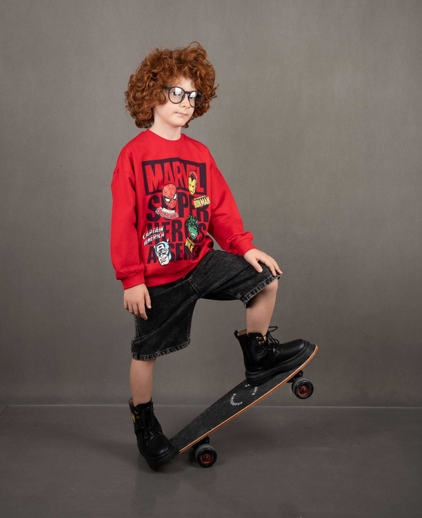 بلوز دورس بچگانه 7 تا 10 سال طرح مارول برند مانکی