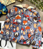 سویشرت بچهگانه نخی و گرم – 3 تا 6 سال مناسب پاییز و زمستان با طراحی کلاهدار داخل خز