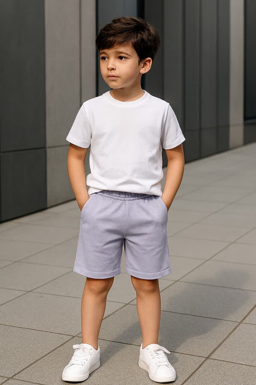 شلوارک دورس طوسی 3 تا 6 سال