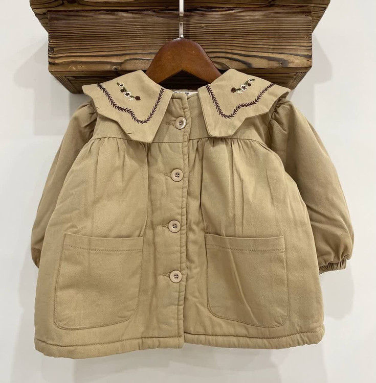 پالتو کتان بچگانه داخل خز 1 تا 6 سال