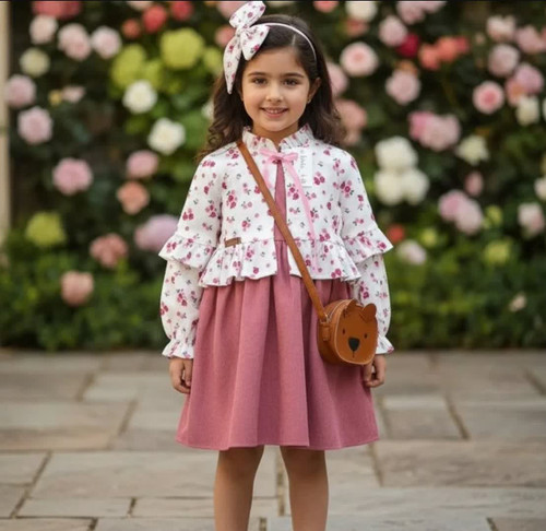 کت سارافون مخمل بچگانه 2 تا 8 سال