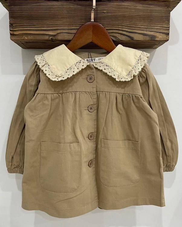 پیراهن دخترانه کتان 1 تا 6 سال