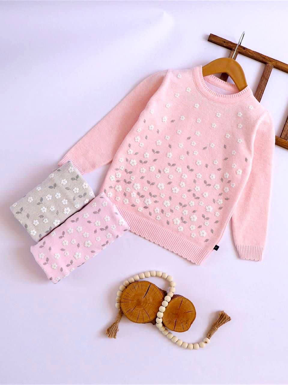 بلوز بافت دخترانه 7 تا 9 سال