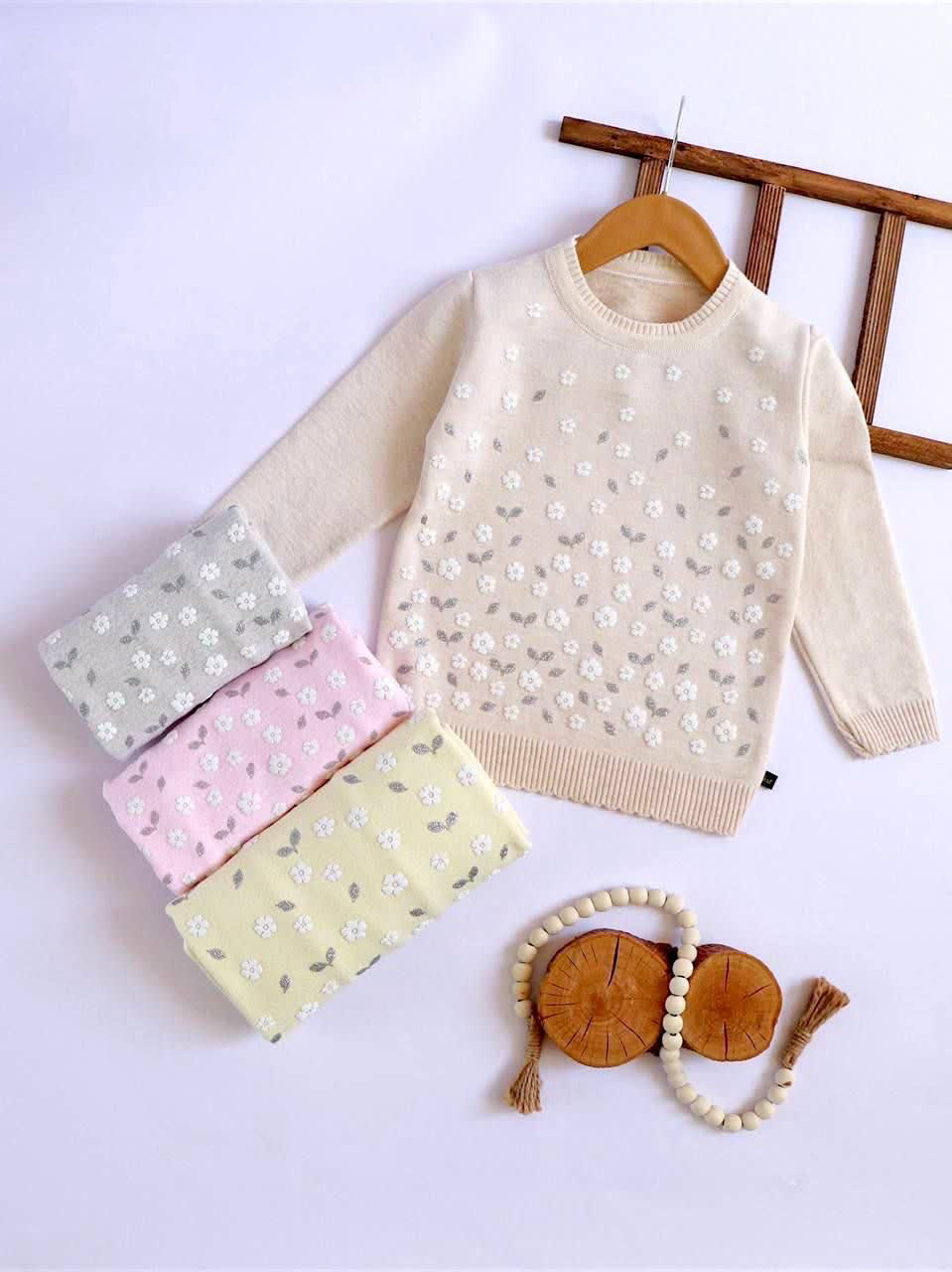 بلوز بافت دخترانه 7 تا 9 سال