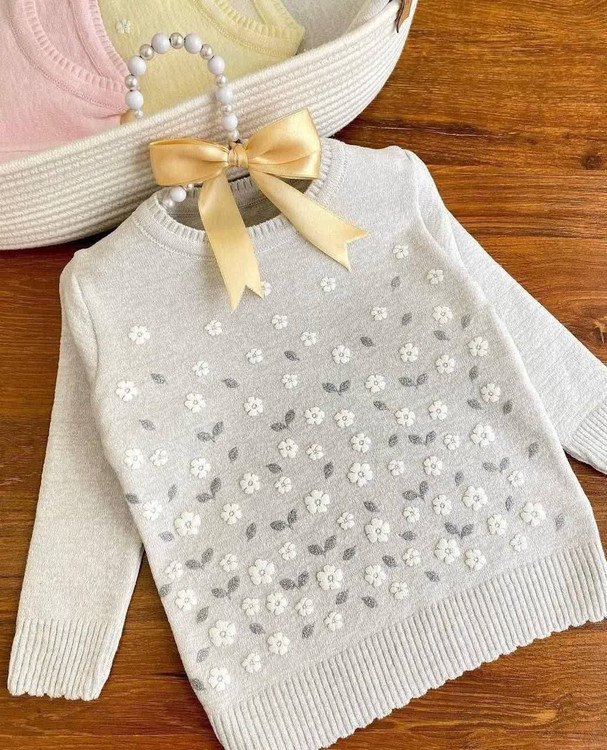 بلوز بافت دخترانه 7 تا 9 سال