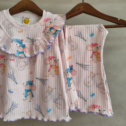 ست راحتی با شلوار بوت کات 1 تا 6 سال