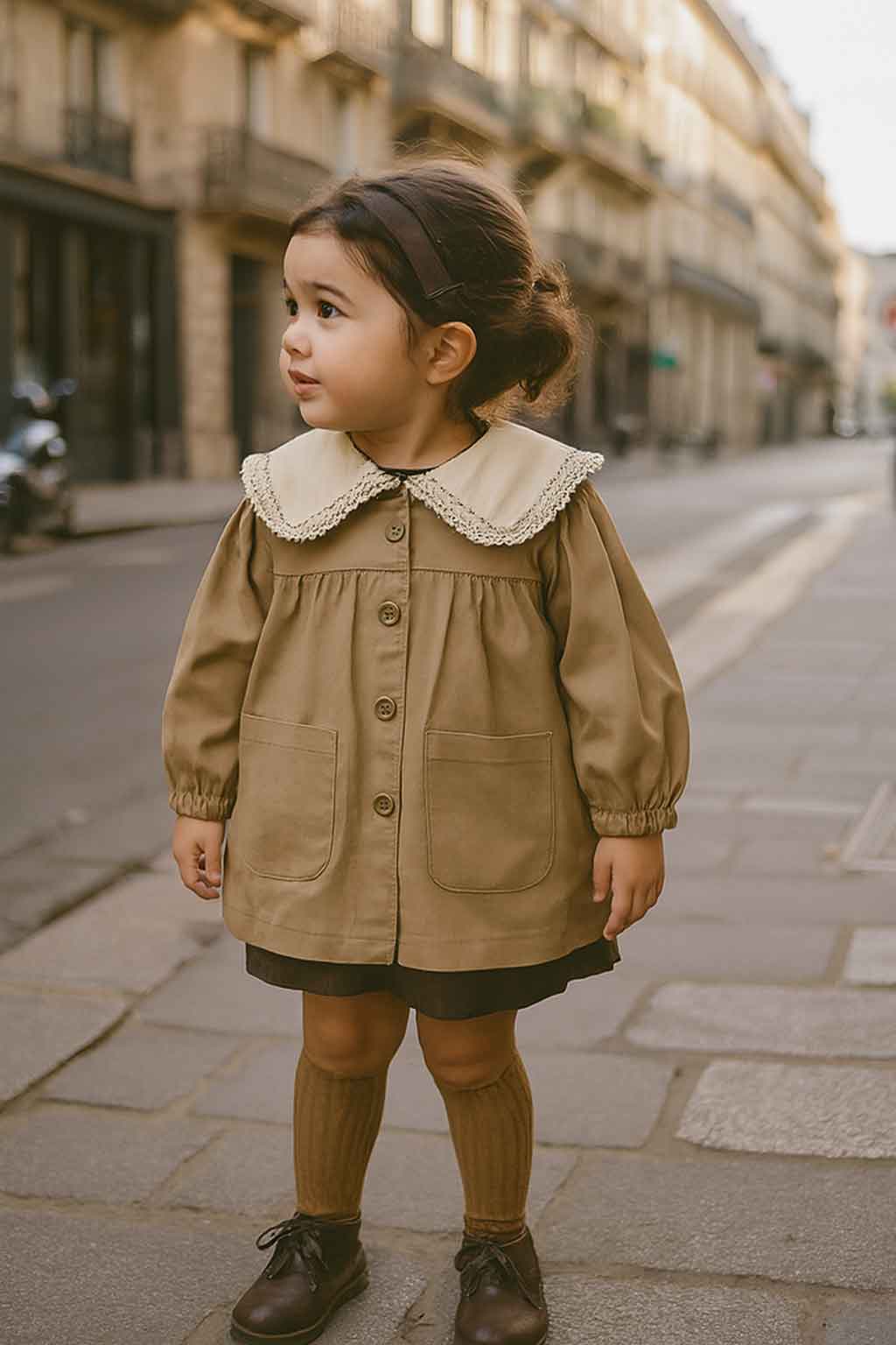 پیراهن دخترانه  کتان 1 تا 6 سال