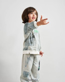 ست بلوز و شلوار طرح آبرنگ 3 تا 6 سال