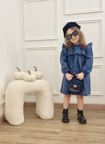 پیراهن دخترانه لینن 1.5 سال الی 7 سال