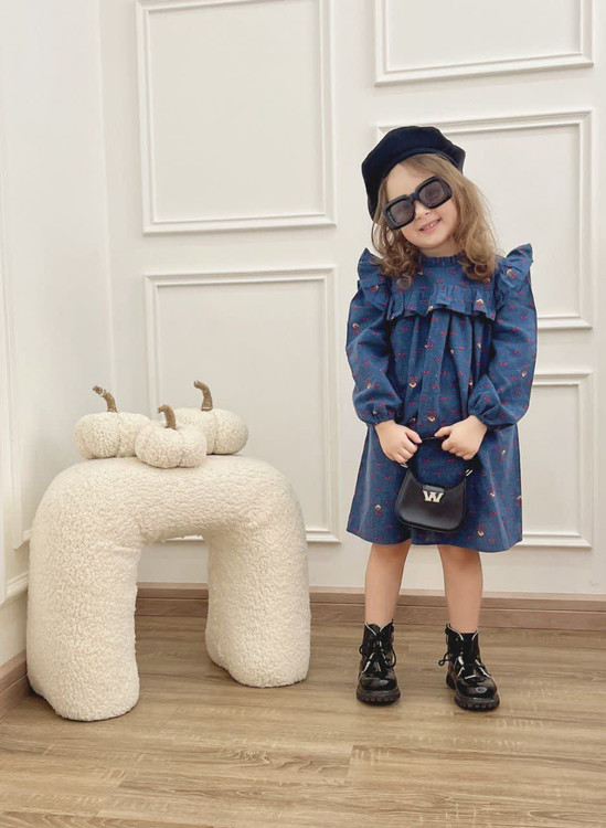 پیراهن دخترانه لینن 1.5 سال الی 7 سال