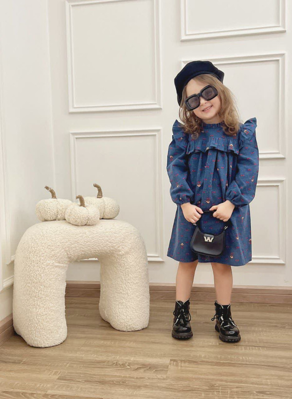 پیراهن دخترانه لینن 1.5 سال الی 7 سال