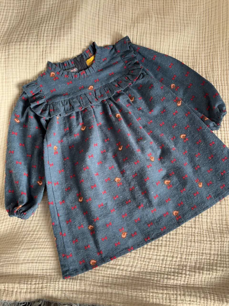 پیراهن دخترانه لینن 1.5 سال الی 7 سال