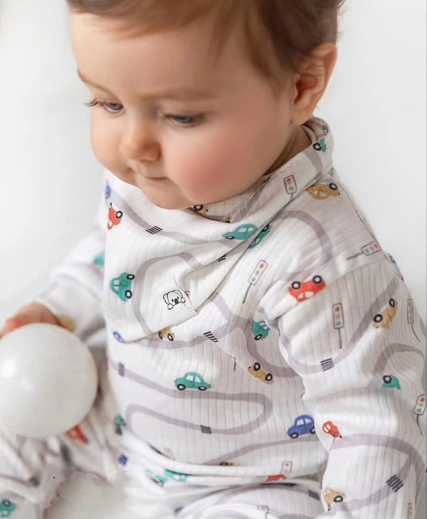 ست نوزادی سه تکه طرح ماشین