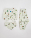 ست نوزادی سه تکه نوزادی طرح آواکادو تا 3 سال