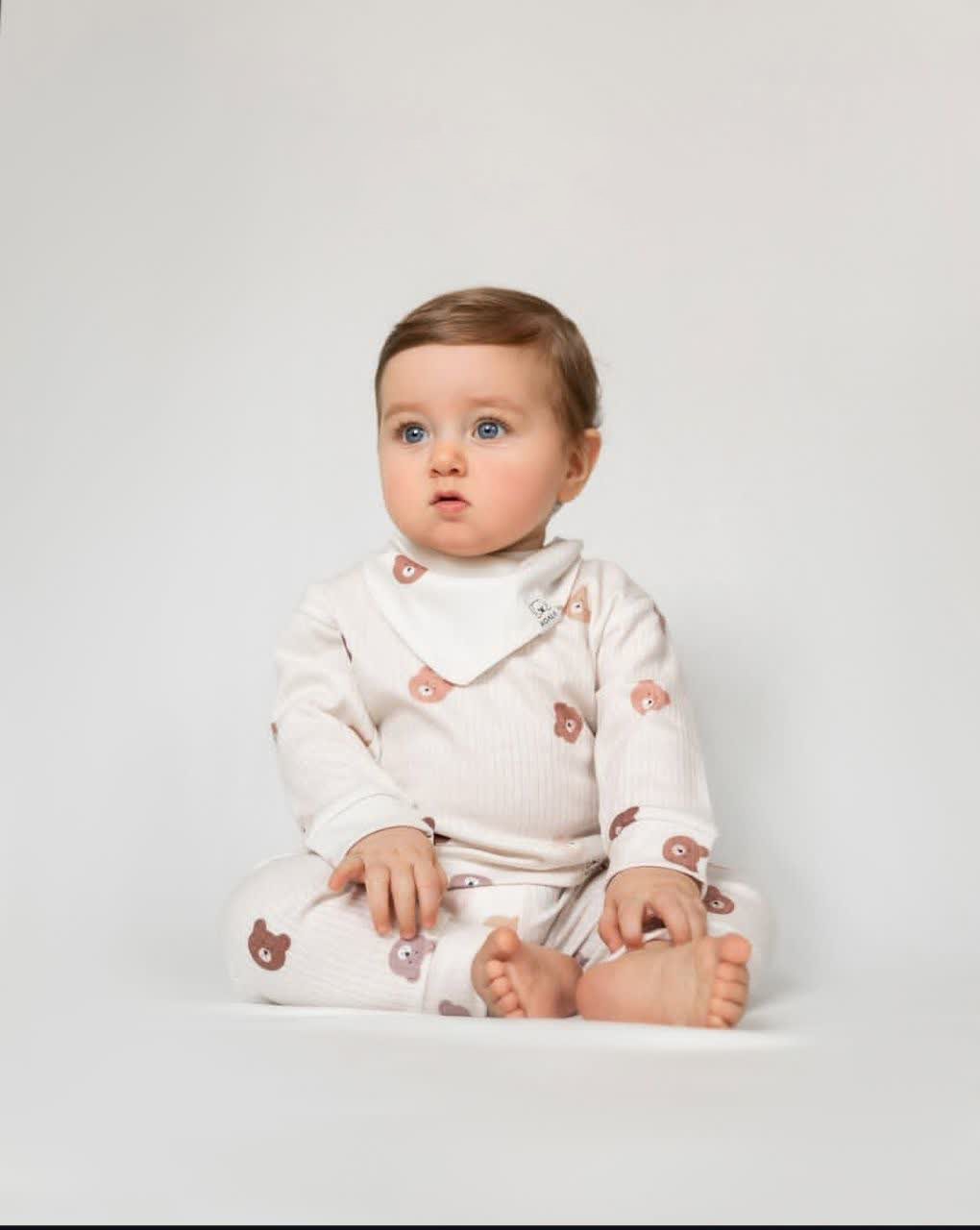 ست نوزادی سه تکه نوزادی طرح تدی تا 3 سال