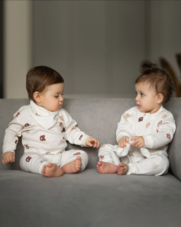 ست نوزادی سه تکه نوزادی طرح تدی تا 3 سال