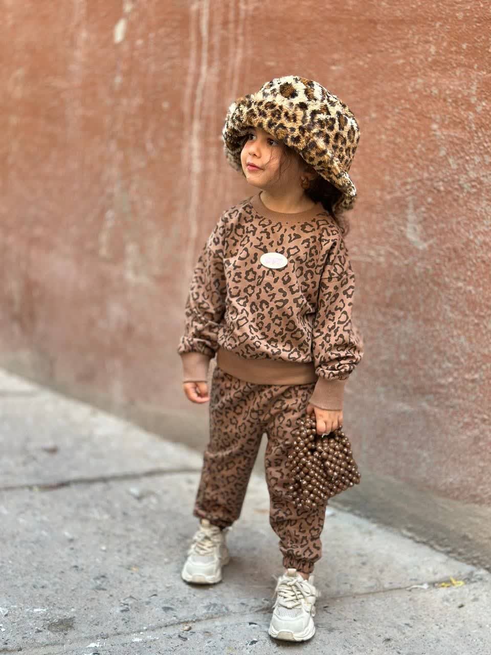 ست بلوز دورس و شلوار پلنگی 1 تا 5 سال