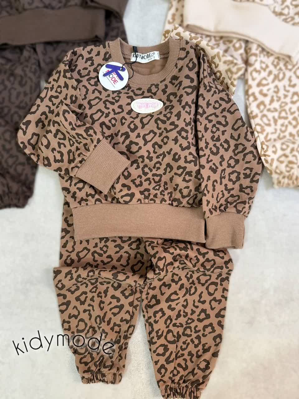 ست بلوز دورس و شلوار پلنگی 1 تا 5 سال