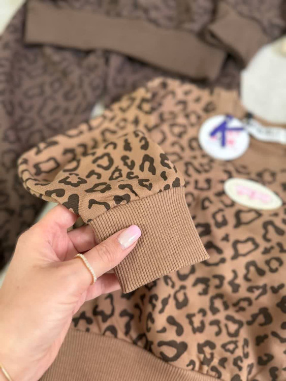 ست بلوز دورس و شلوار پلنگی 1 تا 5 سال