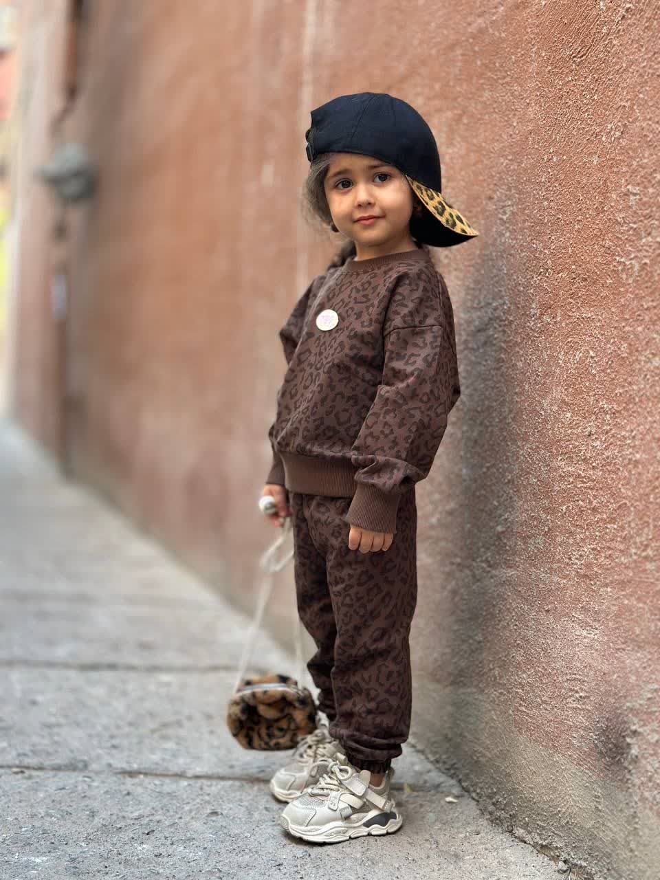 ست بلوز دورس و شلوار پلنگی 1 تا 5 سال