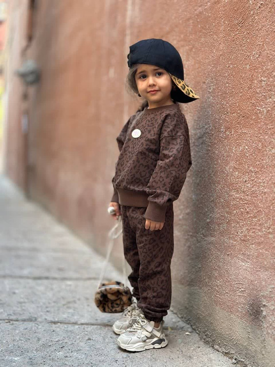 ست بلوز دورس و شلوار پلنگی 1 تا 5 سال