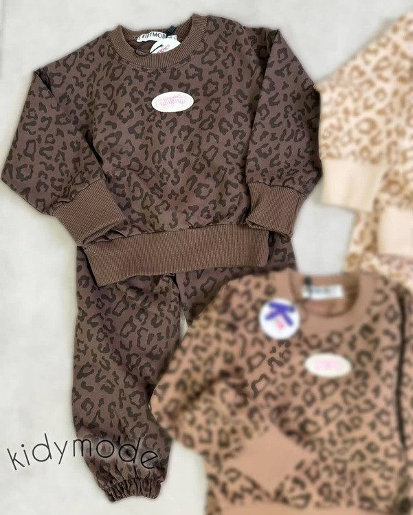 ست بلوز دورس و شلوار پلنگی 1 تا 5 سال