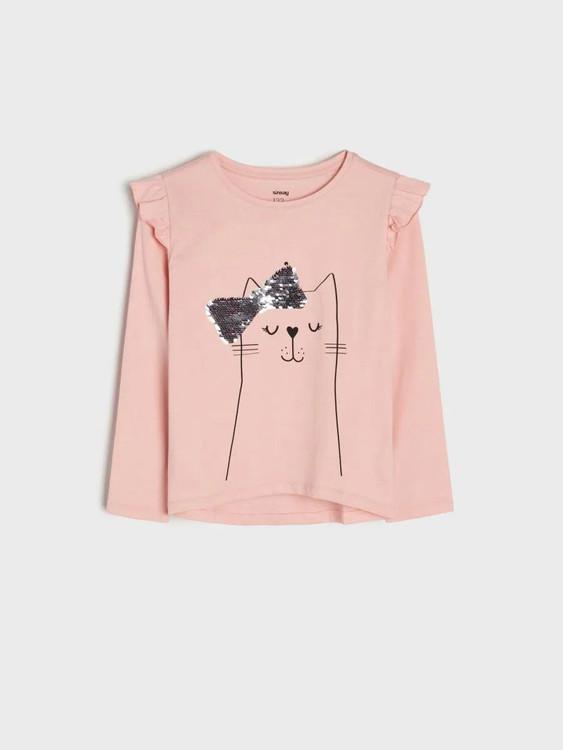 تیشرت دخترانه آستین بلند 4 تا 6 سال