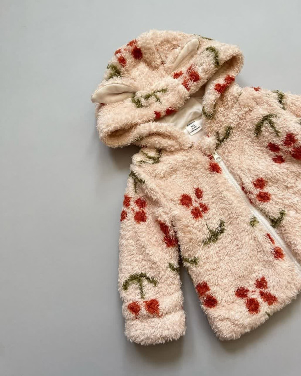 سویشرت تدی 1 تا 3 سال طرح گیلاس