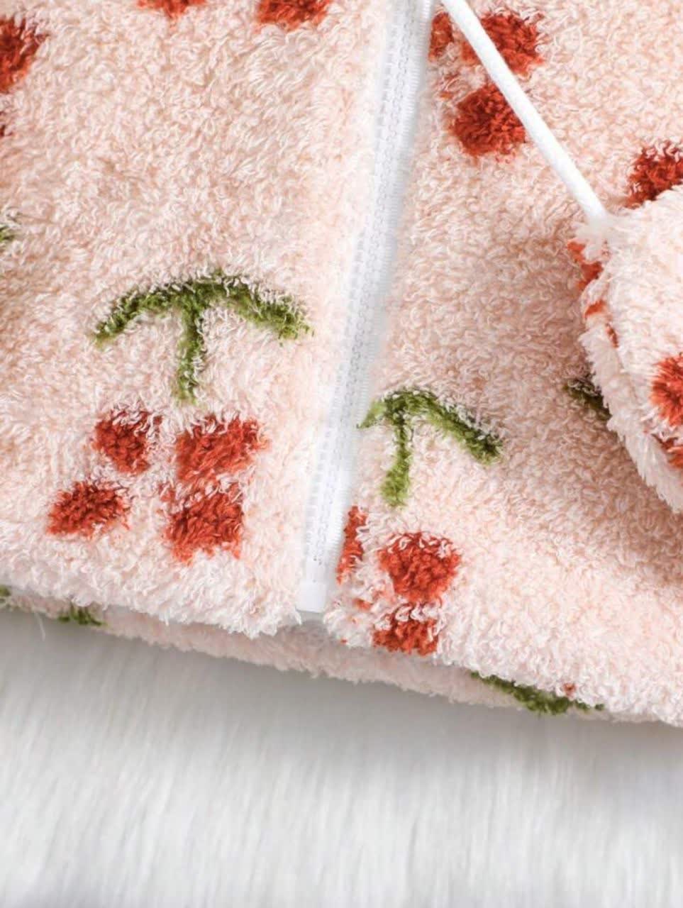 سویشرت تدی 1 تا 3 سال طرح گیلاس