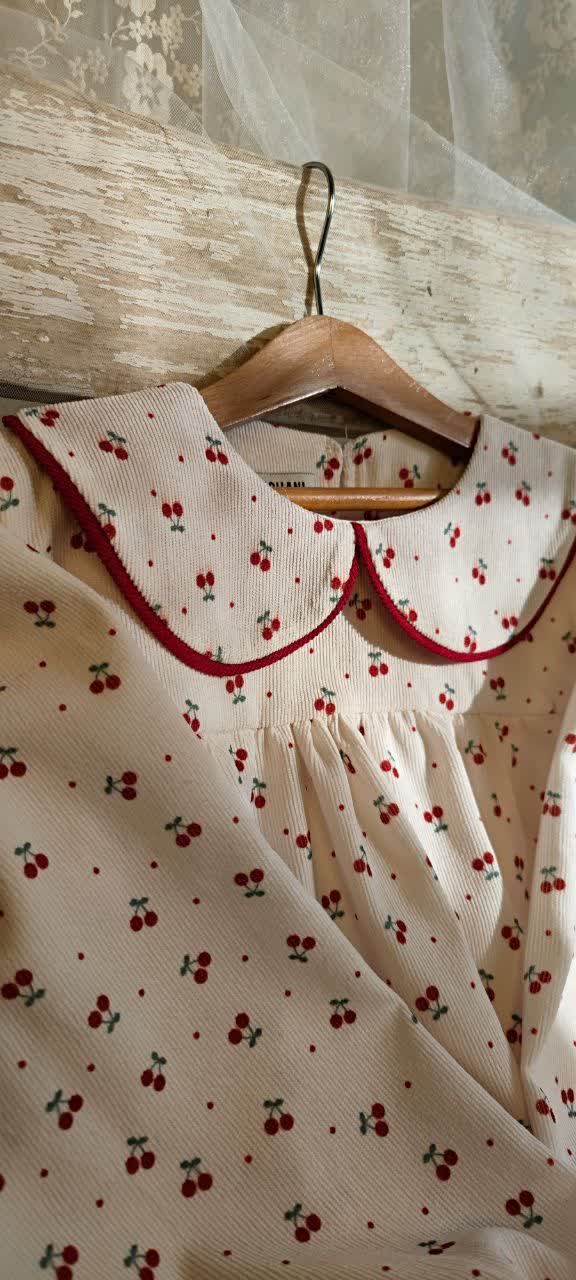 شومیز مخمل کبریتی دخترانه 3 تا 9 سال