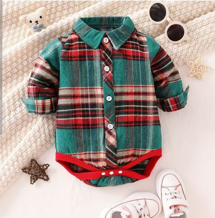 بادی زیر دکمه پشمی پسرانه 6 ماه تا 2 سال