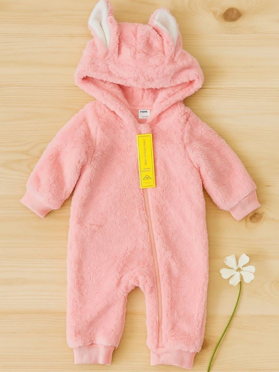 سرهمی پشمی کلاه خرگوشی 1 تا 10 ماه رامپر