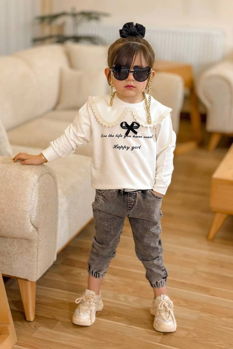 بلوز دورس دخترانه 3 تا 12 سال