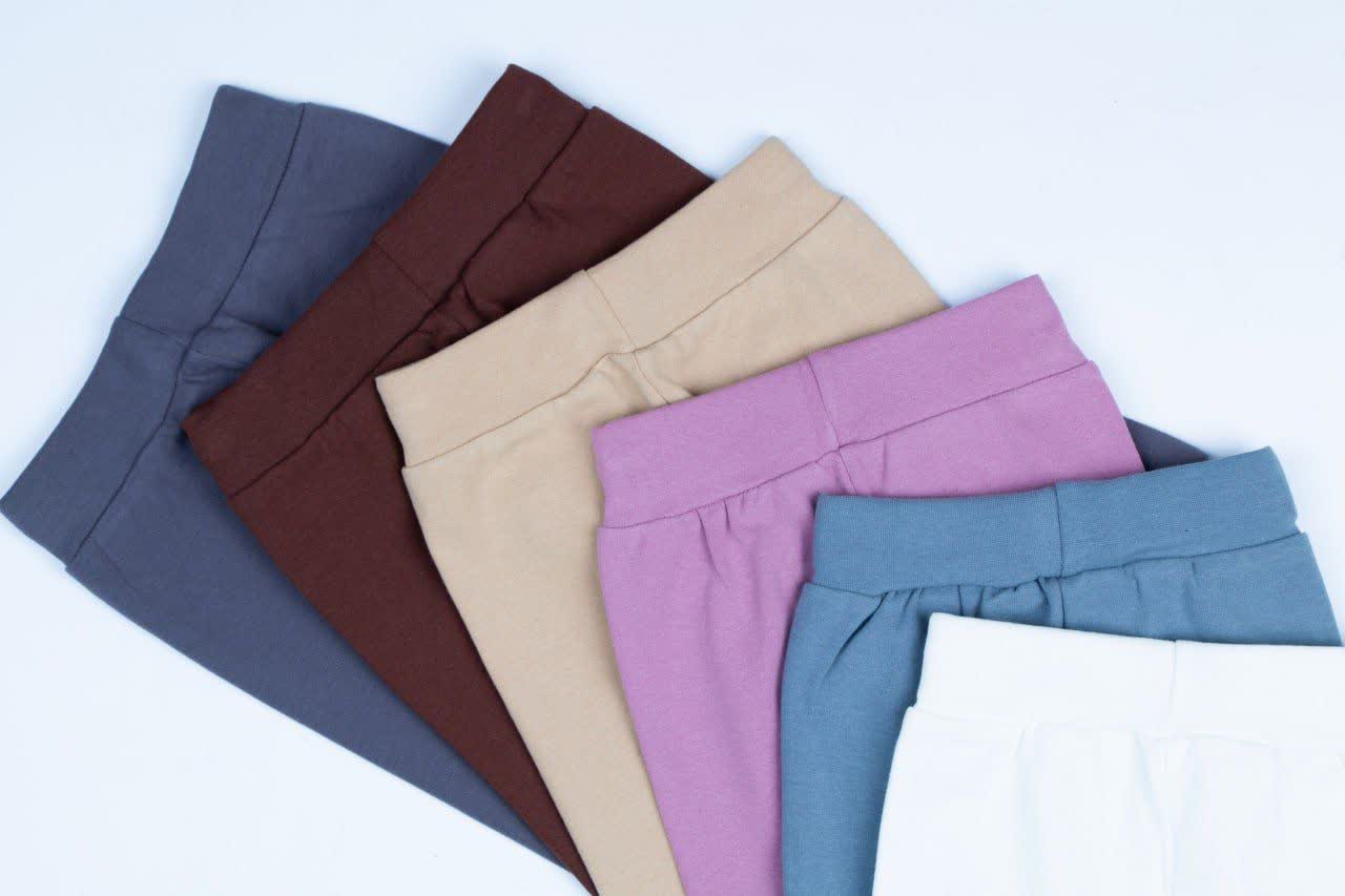 شلوار نوزادی پنبه کشبافت در 17 رنگ