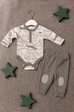 ست بادی و شلوار نوزادی تا 12 ماه