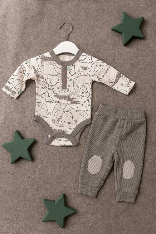 ست بادی و شلوار نوزادی تا 12 ماه