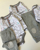 ست بادی و شلوار نوزادی تا 12 ماه