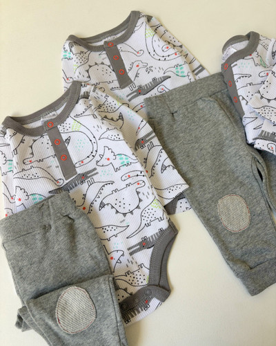 ست بادی و شلوار نوزادی تا 12 ماه